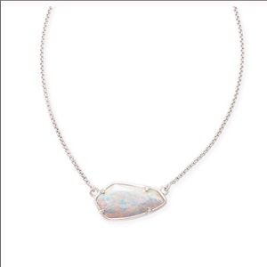 Kendra Scott Cami Opal Silver Necklace